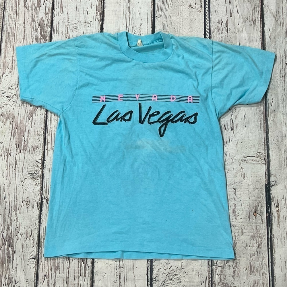 Vintage 1980s Las Vegas Tourism Destination Screen Stars Single Stitch Tshirt